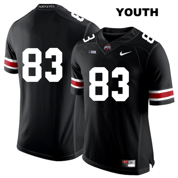 Ohio State Buckeyes Youth Terry McLaurin #83 White Number Black Authentic Nike No Name College NCAA Stitched Football Jersey HB19N87OE